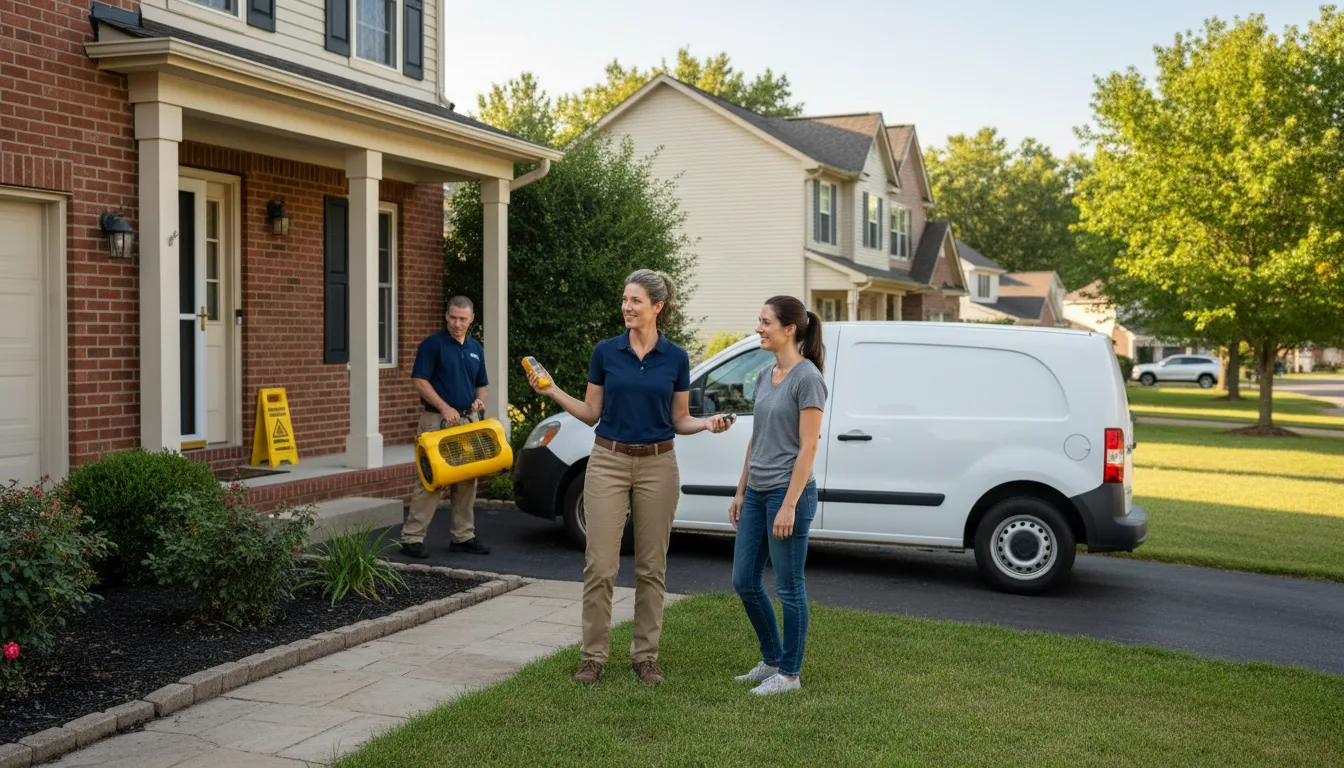 Residential water damage restoration in Staley, NC